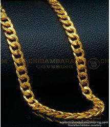 SHN101 - One Gram Gold Heavy Design Cuban Link Gold Chain for Men 