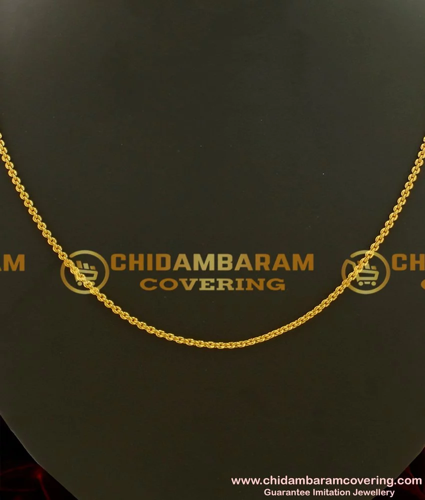 Buy One Gram Gold Plated Daily Wear Short Chain Design for Men and Women