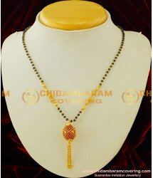 SHN020 - Beautiful Ruby Stone Pendant Short Mangalsutra Design Buy Gold Plated Mangalsutra Online