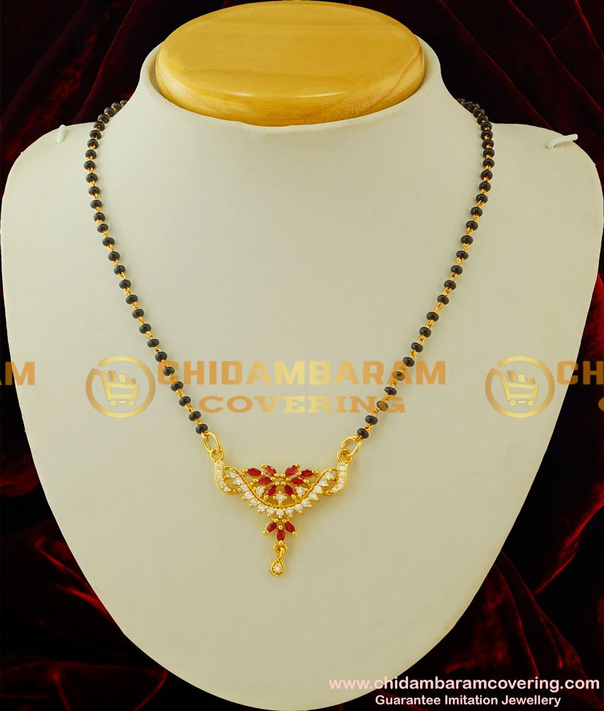 SHN023 - Top Celebrity Stunning Gold Mangalsutra Designs One Gram Gold Diamond Stone Design Mangalsutra Buy Online  