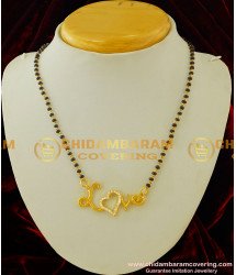 SHN026 - Trendy Love Design Stylish Mangalsutra Gold Plated North Indian Mangalsutra Buy Online