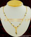 SHN029 - Latest Gold Design Red and Green Crystal Mangalsutra Chain Buy Online