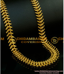 SHN038 - 18 Inches New Model Double Size Leaf Design Broad Designer Short Chain Guaranteed Jewellery Online