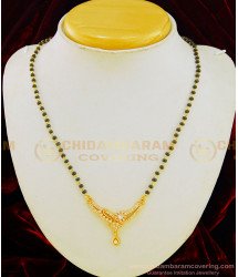 SHN052 - One Gram Gold Daily Wear Modern Diamond White Pendant Mangalsutra Designs Buy Online  