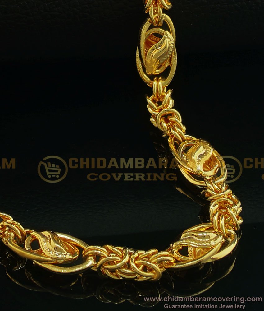 Gold Plated Chain with Guarantee Solid Thick Boys Chain