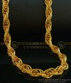 Trendy Gold Design Twisted Gold Plated Chain for Men