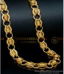 SHN103 - New Model One Gram Gold Designer Short Chain for Men 