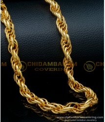 SHN105 - New Fashion Twisted Heavy Gold Chain Design Artificial Chain for Men 