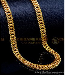 SHN113 - Short Gold Mens Chain Design Gold Plated Jewellery 
