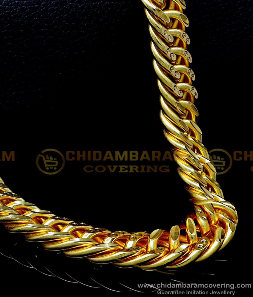 gold plated chain with guarantee, lifetime warranty gold plated chains, lifetime guarantee gold plated jewelry india, 2 gram gold plated chain
