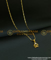 SCHN197 - Teenage Girls Diamond Stone Tiny Queen Crown Pendant Gold Designs with Short Chain