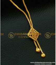 SCHN219 - Simple Gold Design 18 Inches Short Chain with Dollar Buy Online