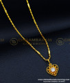 dollar chain, heart pendant, white stone pendant, small pendant chain, covering chain, covering dollar, gold covering dollar chain, 