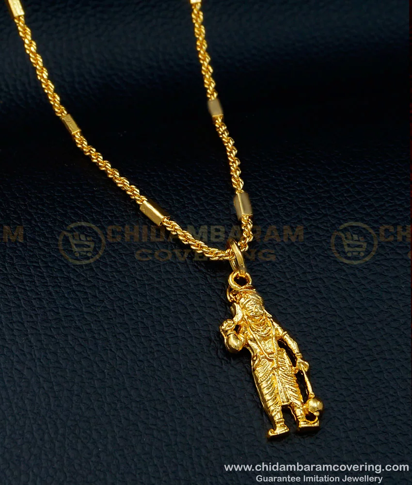 Buy One Gram Gold Plated Madurai Veeran Pendant with Short Chain ...