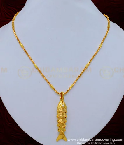 Pearl Chain With Removable Tigers Nail Pendant - South India Jewels