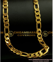 SHN059 - Sachin Tendulkar Short Thick Gold Plated Chain for Men