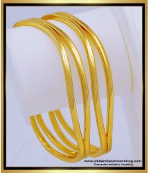 BNG643 - 2.8 Size Best Quality Gold Model Impon Plain Bangles