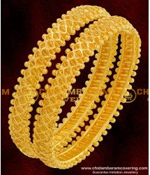 BNG073 - 2.6 Size Heavy High Quality Spring Work Bangles Designs Guarantee Bangles Online 