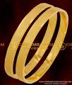 BNG074 - 2.6 Size Gold Plated Daily Wear Machine Cut Bangles South Indian Guarantee Jewelry Online