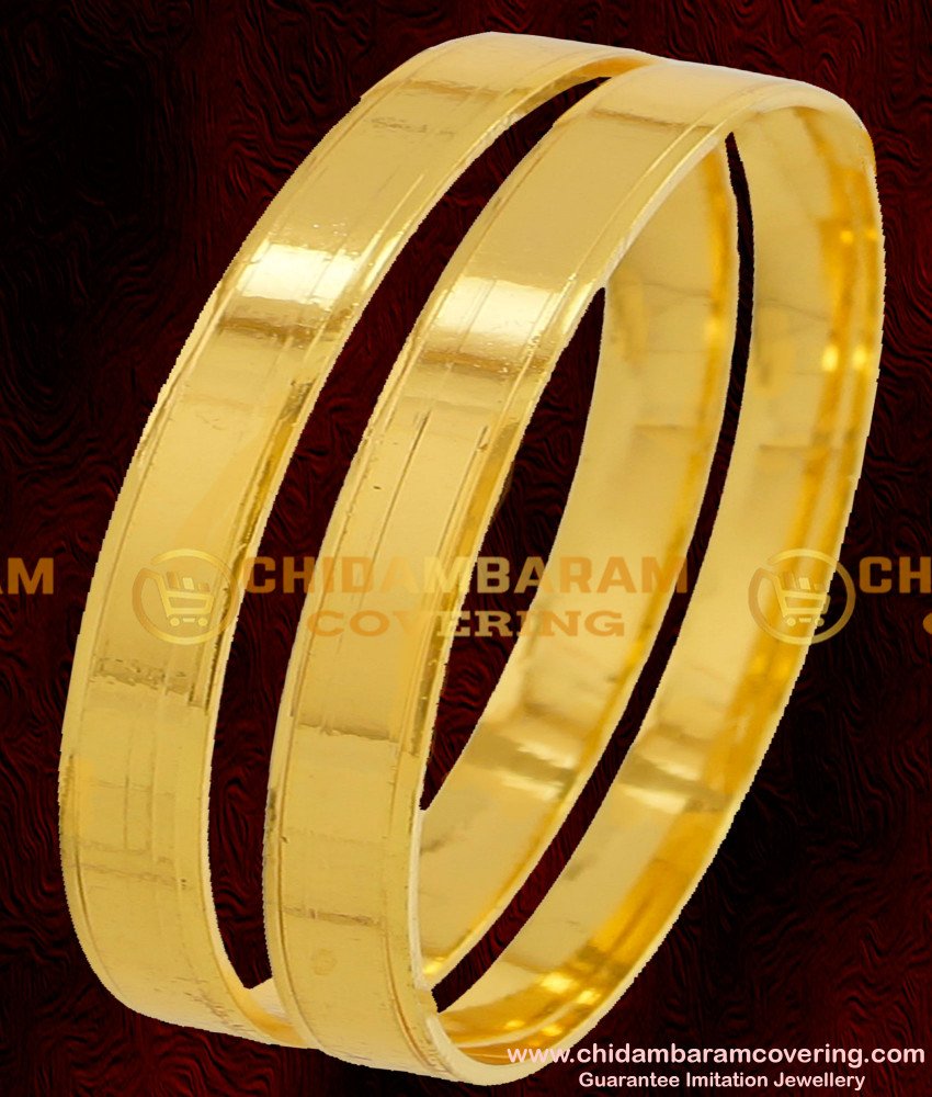 BNG075 - 2.6 Size Simple Look Plain Bangles Daily Wear Bangles Collection Online