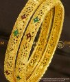 BNG079 - 2.8 Size Calcutta Bangles Design 1 Gram Gold Plated Jewelry