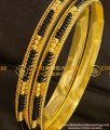 BNG093 - 2.6 Size Traditional Collection Black Bead/Karimani Bangles for Women