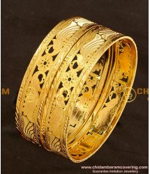 BNG121 - 2.4 Size Beautiful Peacock Design Bangles Flat Bangles Design Online