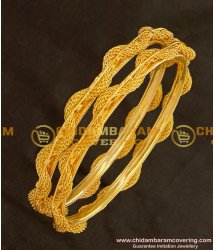 BNG125 - 2.8 Beautiful New Pattern Twisted Bangle Design Online