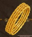 BNG126 - 2.6 Size Trendy Twisted Bangles 4 Pcs Set Daily Wear Collection Online