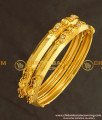 BNG127 - 2.8 Size Gold Look Stone Super Strong Gold Plated Bangles for Women 