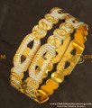 BNG147 - 2.4 Size Latest Design Gold Platinum Plated Bangle for Girls and Women 