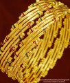 BNG154 - 2.6 Size Real Gold Look Bamboo Design Enamel Bangles Gold Plated Jewellery Online