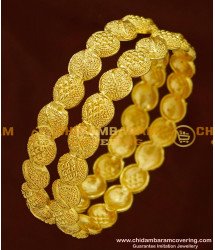 BNG155 - 2.4 Size Stunning Gold Light Weight Bangle Design New Party Wear Collections Online 