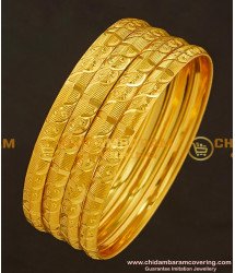 BNG179 - 2.10 Size Daily Wear Light Weight Non Guarantee Bangle Set Of 4 Pieces Buy Online