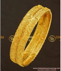 BNG186 - 2.10 Size Stunning Gold Kerala Bangles Design Guarantee Bangle Buy Online