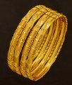 BNG192 - 2.8 Size Bridal Wear Light Weight Non Guarantee Set Of 4 Pieces Designer Bangle Buy Online
