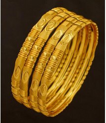 BNG192 - 2.8 Size Bridal Wear Light Weight Non Guarantee Set Of 4 Pieces Designer Bangle Buy Online