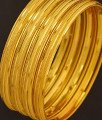BNG194 - 2.8 Size Casual Daily Wear Gold Bangle Designs Dye Gold Set Of 4 Pieces Bangle for Ladies 