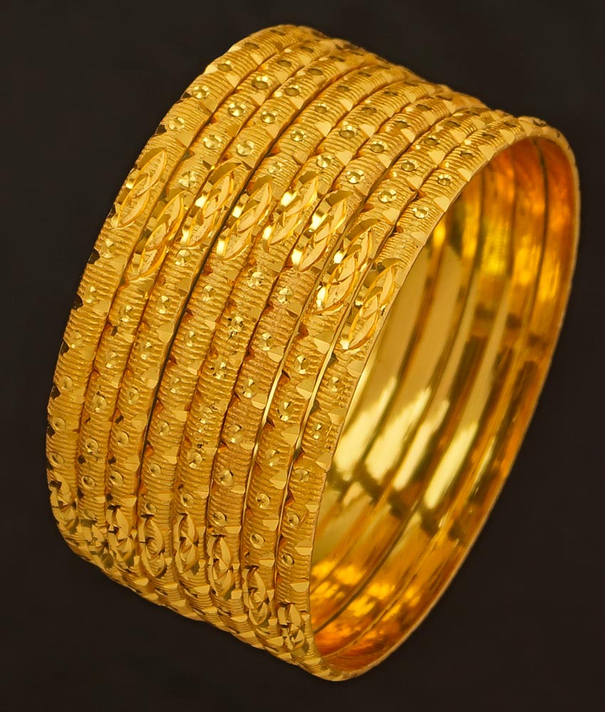 BNG196 - 2.8 Size Latest 8 Pieces Thin Bangles Set Collection Non Guarantee Bangles Online
