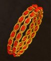 BNG199 - 2.4 Size Traditional Coral Bangles Designs Dye Gold Bangles Buy Online
