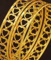 BNG205 - 2.6 Size Modern Light Weight Gold Bangles Designs Latest Heart Shape Bangles for Girls 