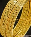 BNG213 - 2.6 Size New Pattern Gold Look Broad Bangles Design Gold Plated Jewellery 