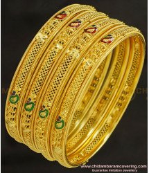 BNG230 - 2.6 Size Latest Net Pattern Mango Design Gold Forming Bangles Die Set Imitation Jewellery 