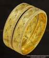 BNG237 - 2.6 Size Grand Look White Stone Party Wear Non Guarantee Bangles for Women