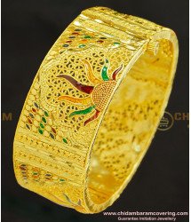 BNG248 -2.8 Size Chidambaram Covering 1 Gram Gold Forming Kada Bangle Screw Type Bangle