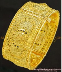 BNG251 - 2.6 Size Bridal Wear Gold Look Screw Bangle Guarantee Gold Kada Design for Ladies