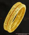 BNG255 - 2.4 Size Bridal Wear Gold Look Bangles Design Gold Plated Jewellery Online