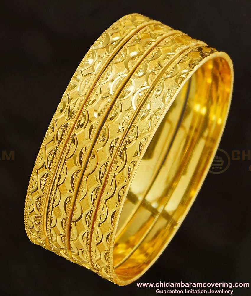BNG267 - 2.4 Size Daily Wear Artificial Non Guaranteed Bangle Set Of 4 Pieces Buy Online