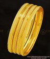 BNG276 - 2.8 Size Light Weight Daily Wear Non Guarantee Plain Bangle Set Of 4 Pieces for Women