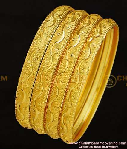 Pakistani Indian Gold Plated Bangles Perfect Party Wear Kangan Size 2.8 Bracelet 